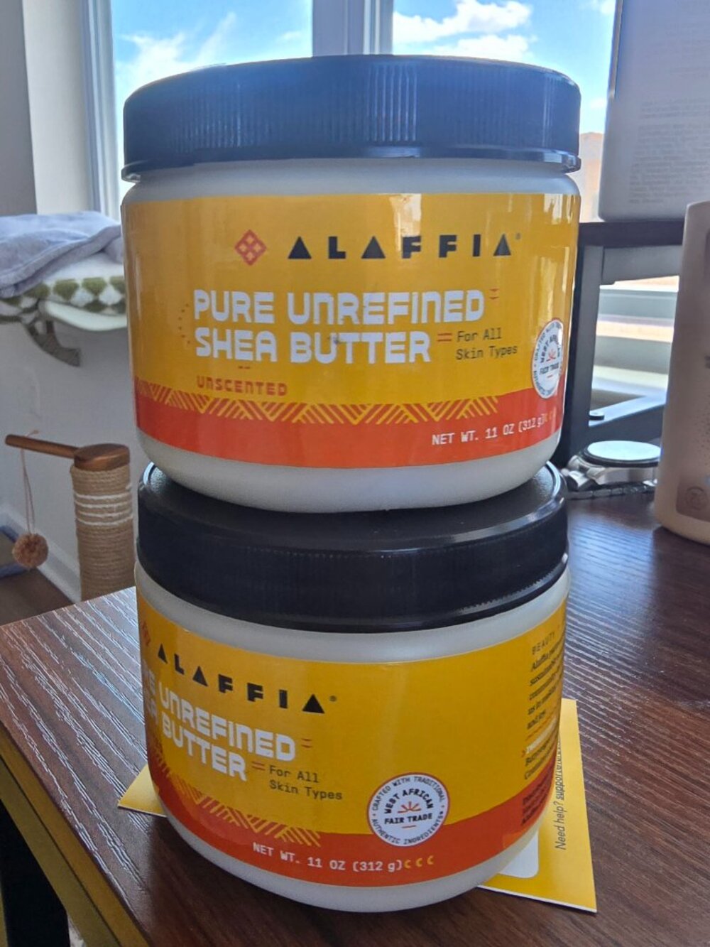 Pure Unrefined Shea Butter (2) 11oz